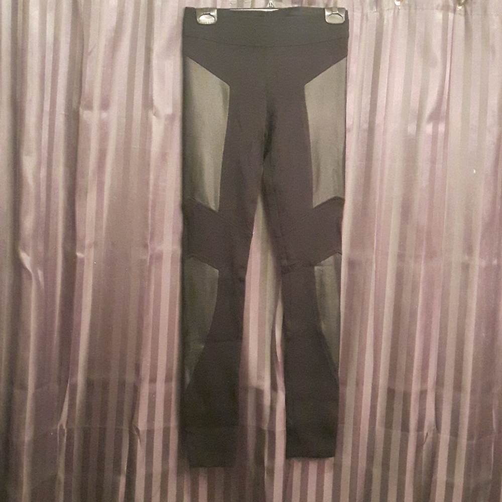 Stretch PU leather pants